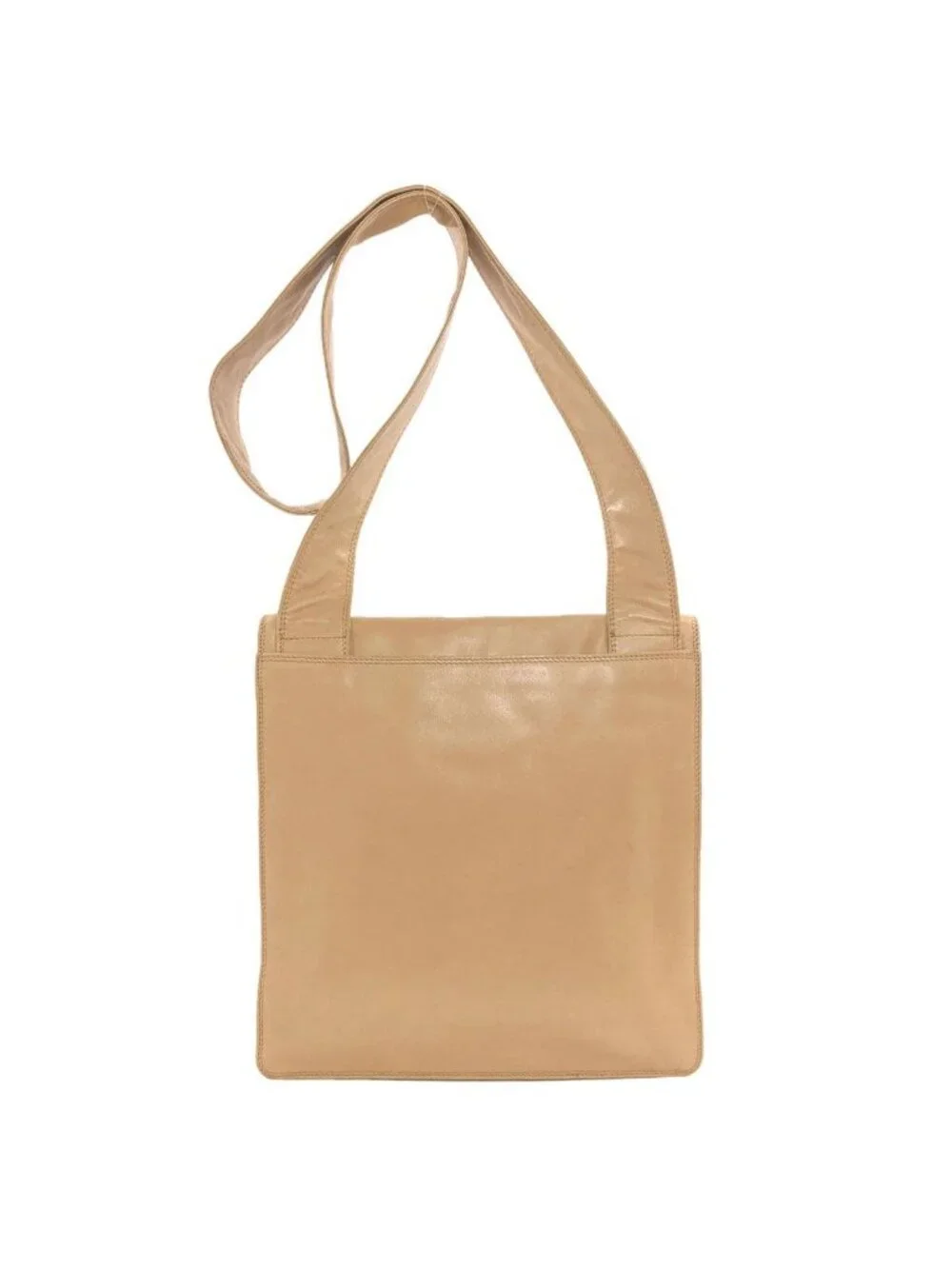Chanel CC Logo Gold Tote Bag Lambskin